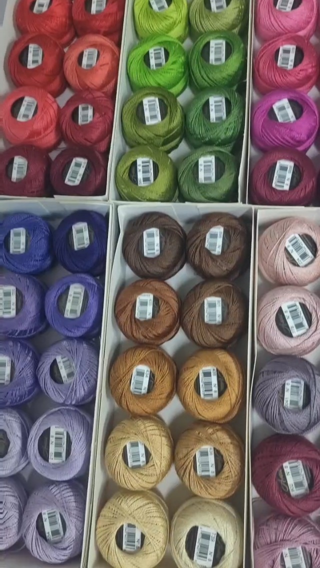 Hilos de algodón egipcio 10 colores 5g 43 yardas miniatura 7