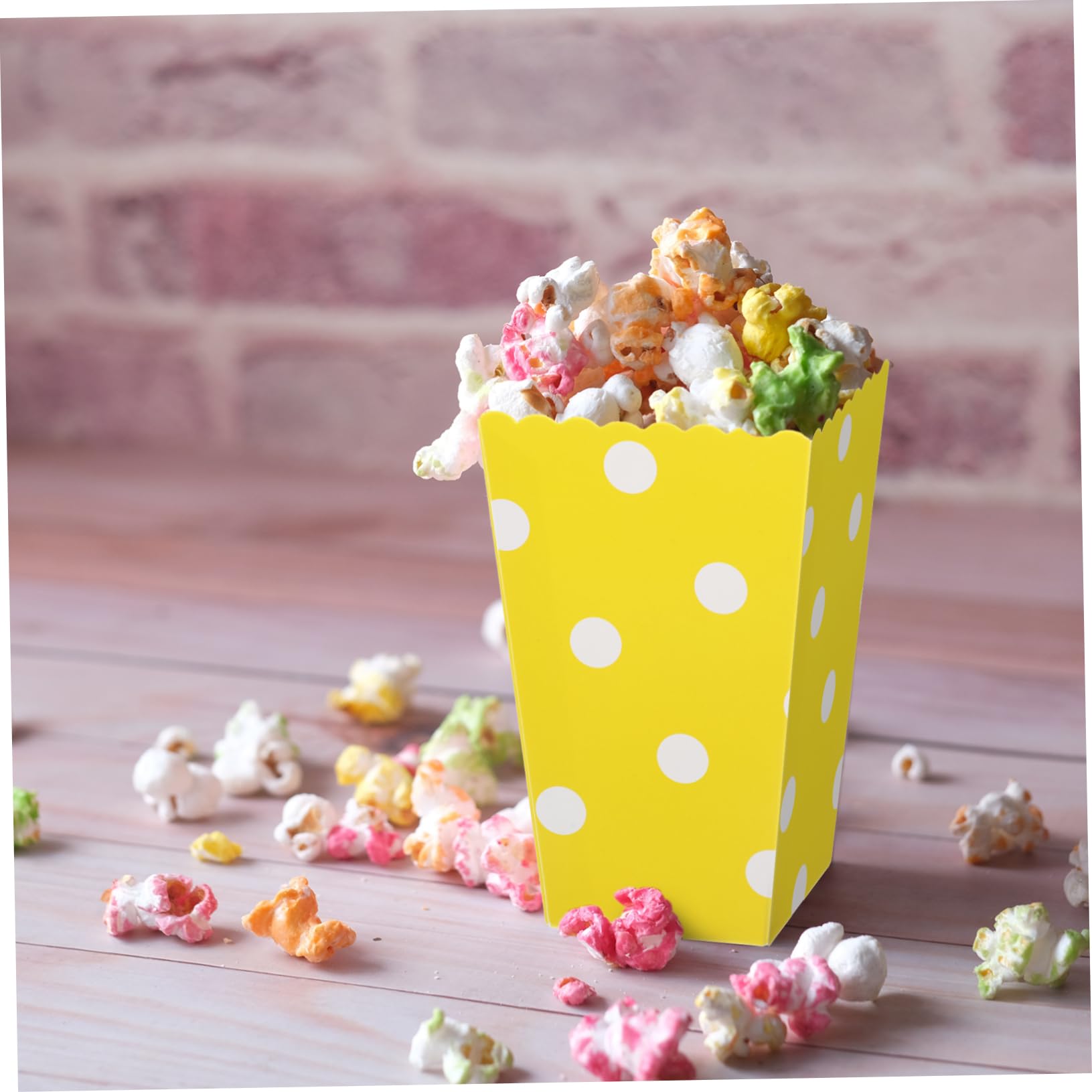 Zerodeko Scatole di Carta per Popcorn Stampa a Righe, Confezione da 60 Pezzi, Contenitori Usa e Getta per Feste e Cinema, Ciotole per Popcorn per Ragazzo Ragazza e Snack Party