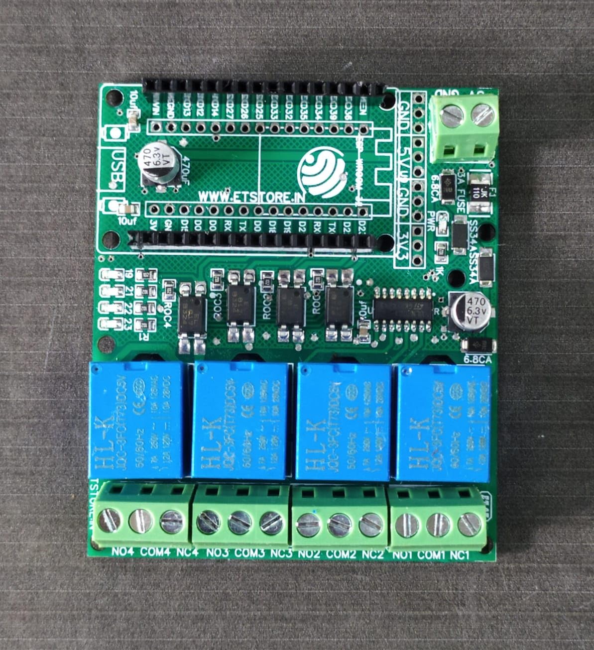 1ps 4 Channel Relay Board for 30 Pin ESP32 5V Module 80x68mm (B0DBVN4K3B) Amazon Price History, Amazon Price Tracker