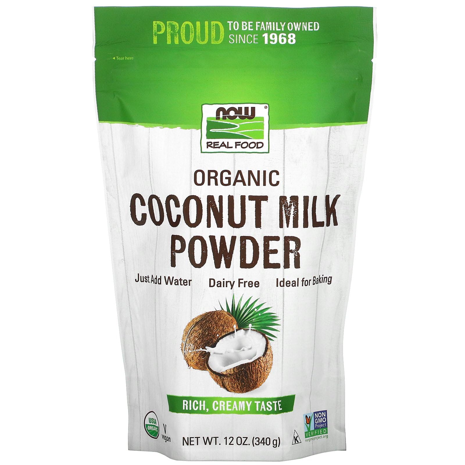 Now Foods Organic Coconut Milk Powder 12Oz