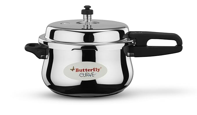 Butterfly Curve Stainless Steel Outer Lid Pressure Cooker, 5.5 Litre at Rs. 1599