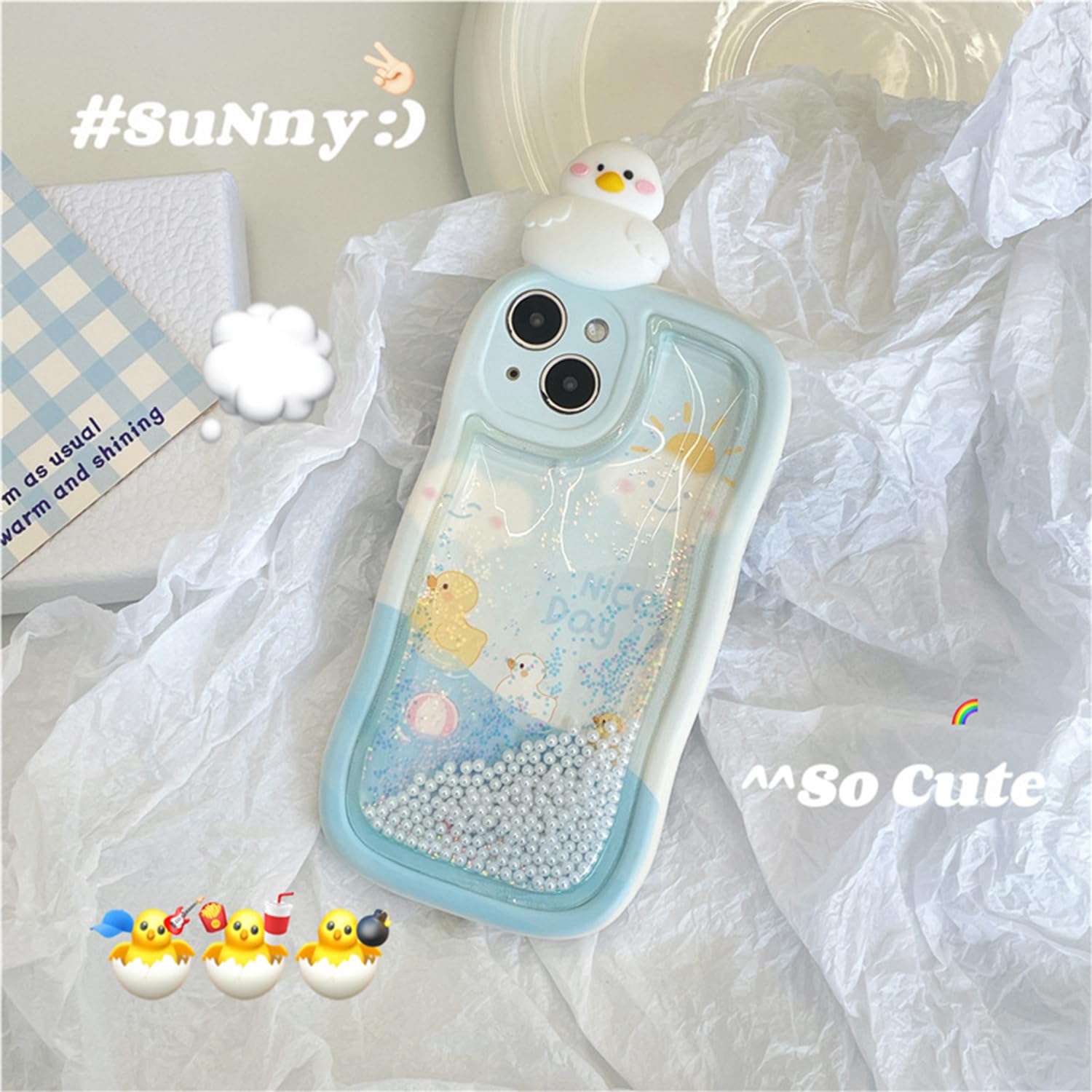 Cover HZLFCZL Per IPhone 12 Pro Max – Design Glitter Stelle 3D, Trasparente Con Bordi Rialzati, Morbido TPU - 4