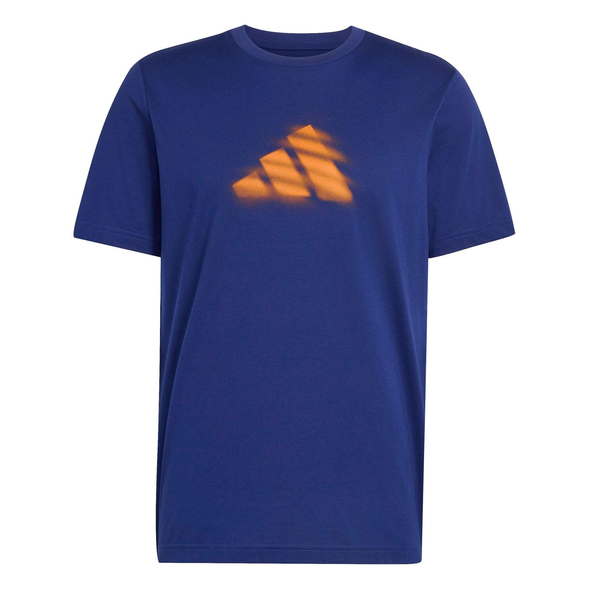adidas Men's Tennis Clay is NOT Graphic T-Shirt, Dark Blue, S