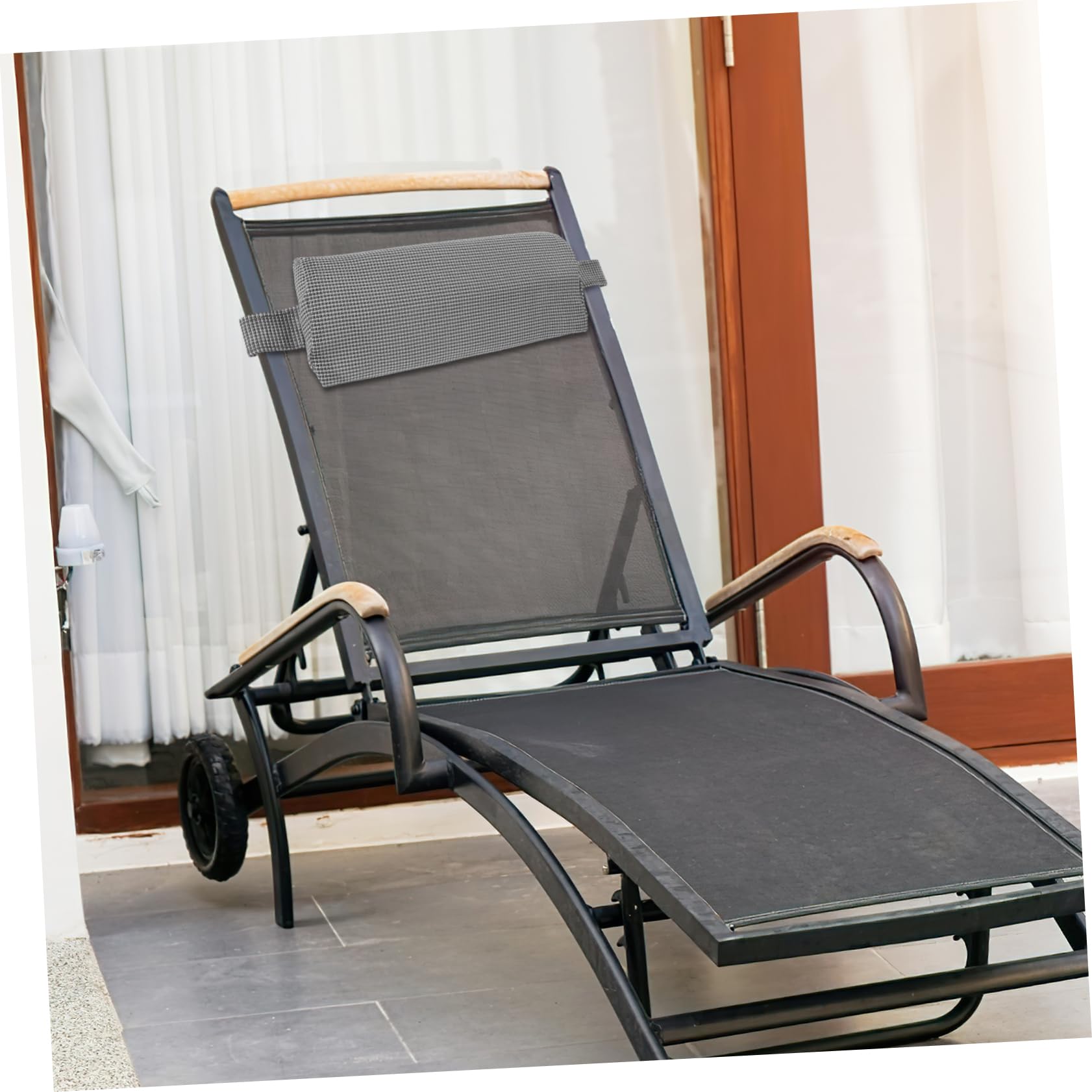 Gogogmee Deck Chair Headrest Attachment Comfortable and Soft Beach Chair Pillow for Relaxation and Lightweight Design for Outdoor Use for Beaches and Lounging