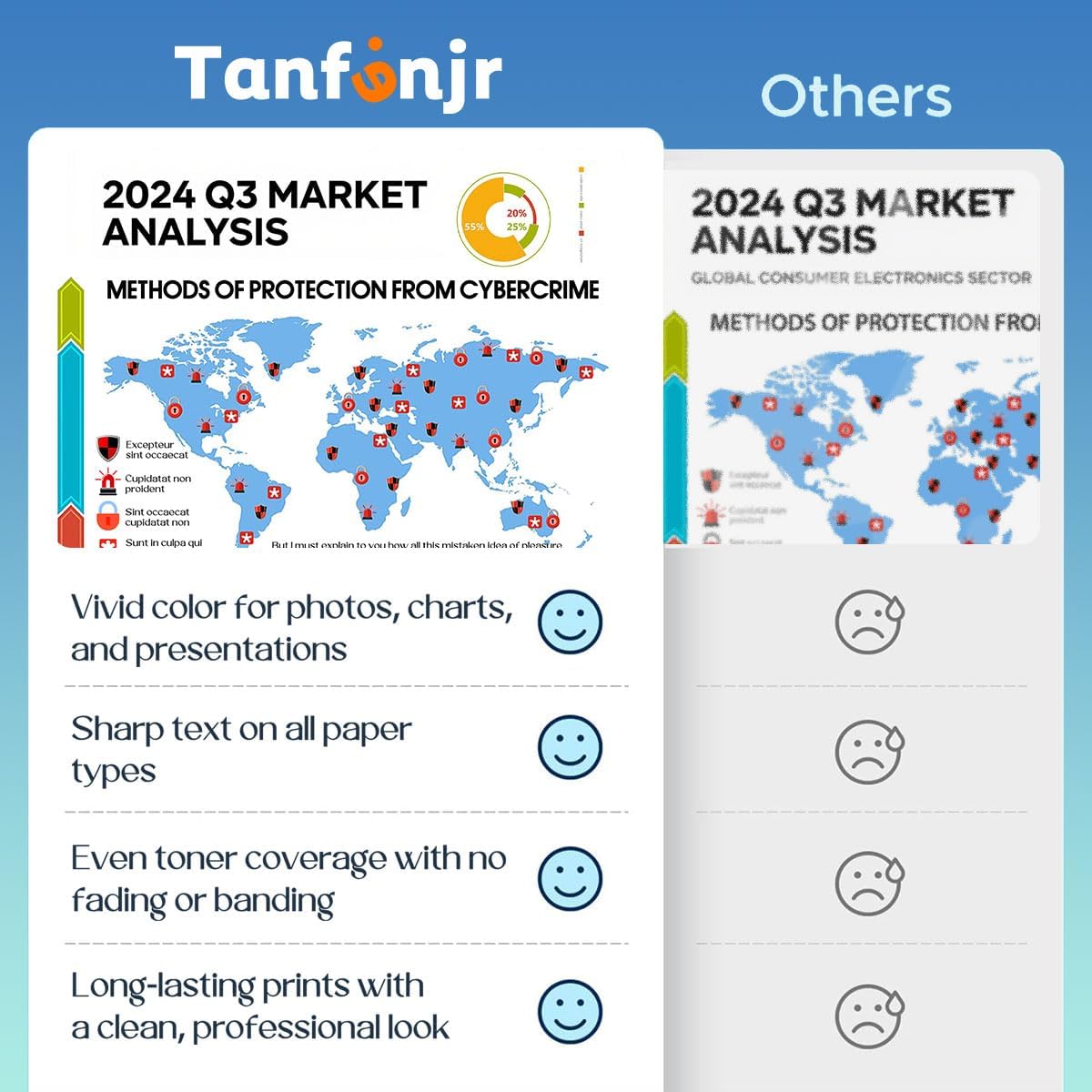 LC203XL Ink Cartridges Combo Pack Replacement for Brother Ink LC203XL LC203 Word for MFC-J480DW MFC-J880DW MFC-J4420DW MFC-J680DW MFC-J885DW Printer Ink (15-Pack,6BK/3C/3M/3Y)