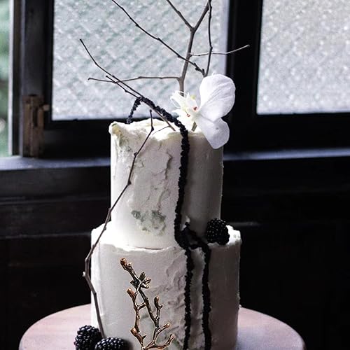 Miniatura 6 de MINFEIDMS Molde de silicona de rama de árbol, ramas de ramas, hojas, moldes de fondant para decoración de pasteles, decoración de cupcakes, pasta de