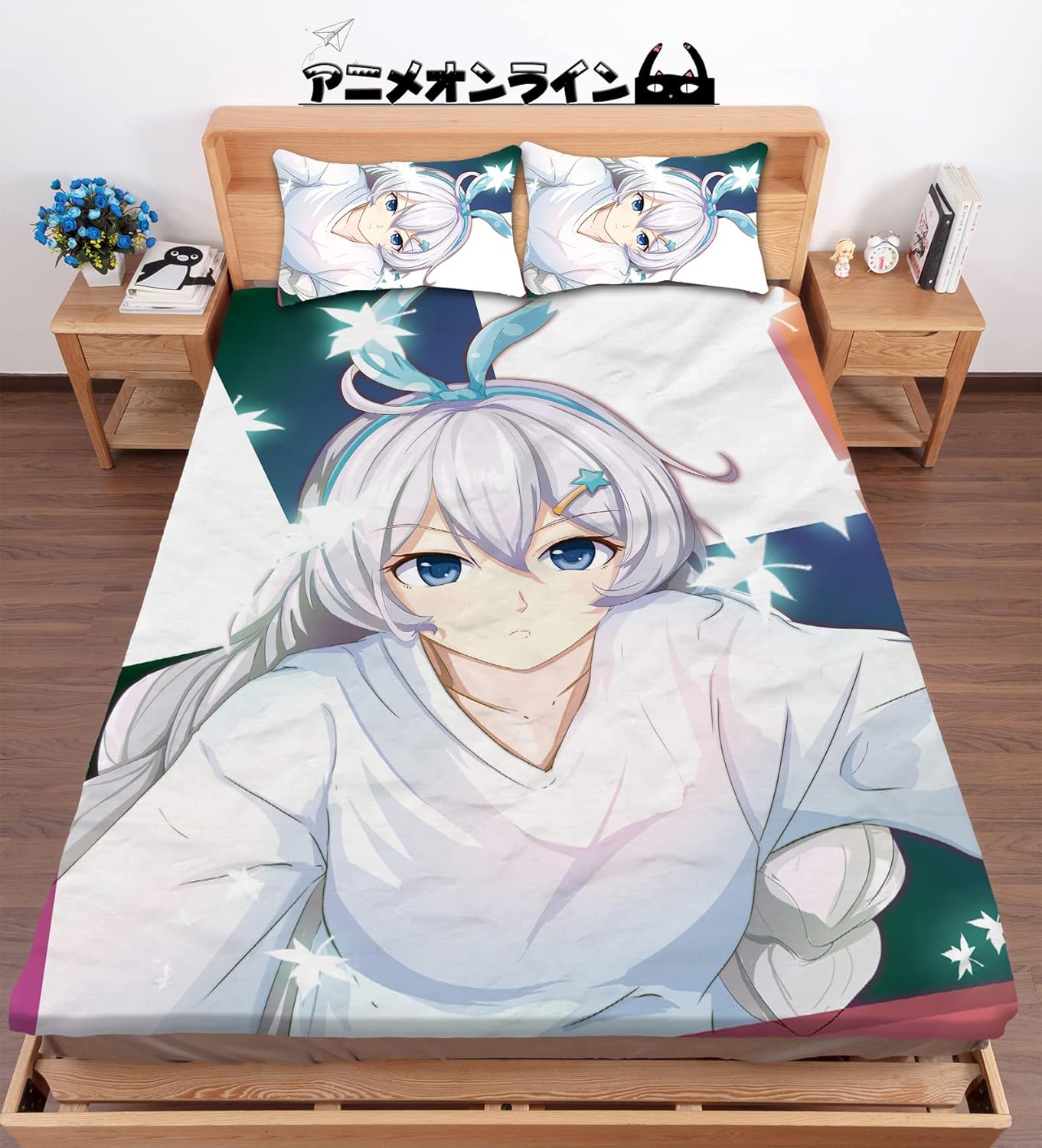 Animeonline 崩壞3rd Honkai Impact 3 キアナ カスラナ 人気海外一番 3点セット 大判毛布 ブランケット フランネル シーツ 抱き枕 0cm 150cm 両面プリント 2個 萌えアニメ 枕カバー カスタム可能 1枚 アニメグッズ 枕 2wayトリコット 40cm 60cm