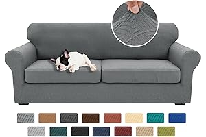 XINEAGE 2024 Newest Premium 2-Seat Sofa Cover in Light Gray