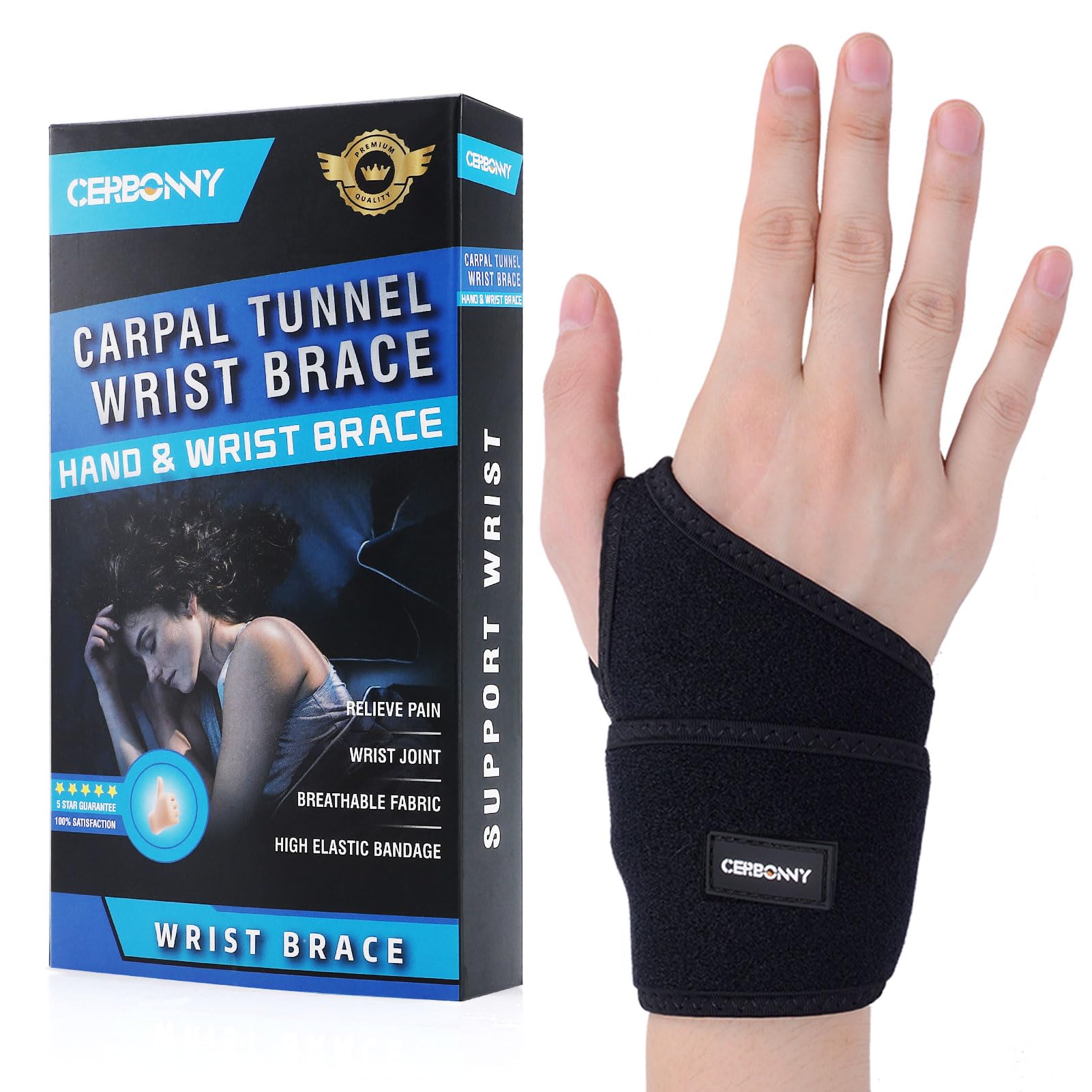 Carpal Tunnel Brace - Pain Relief Wrist Support -8 Carpal Tunnel Brace - Pain Relief Wrist Support -8