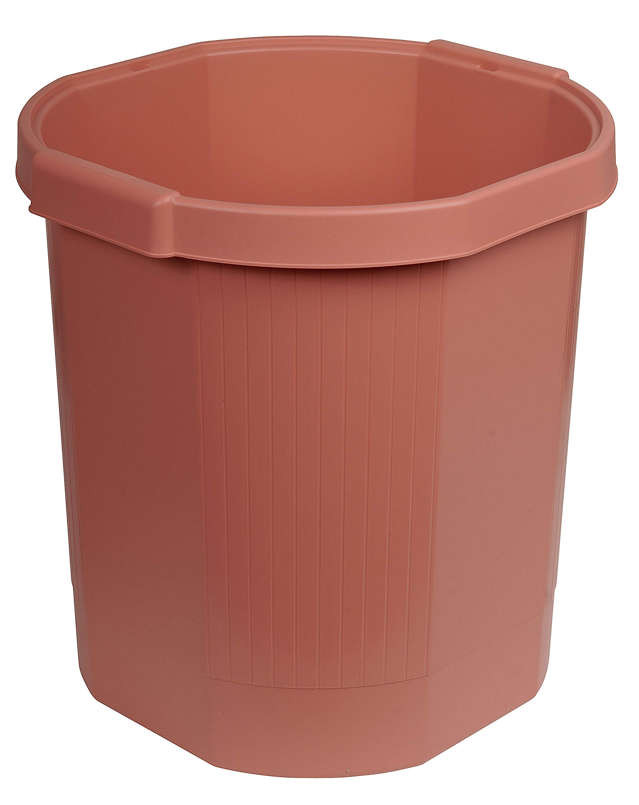 Exacompta ECO Octo Waste Paper Bin - Red Brick