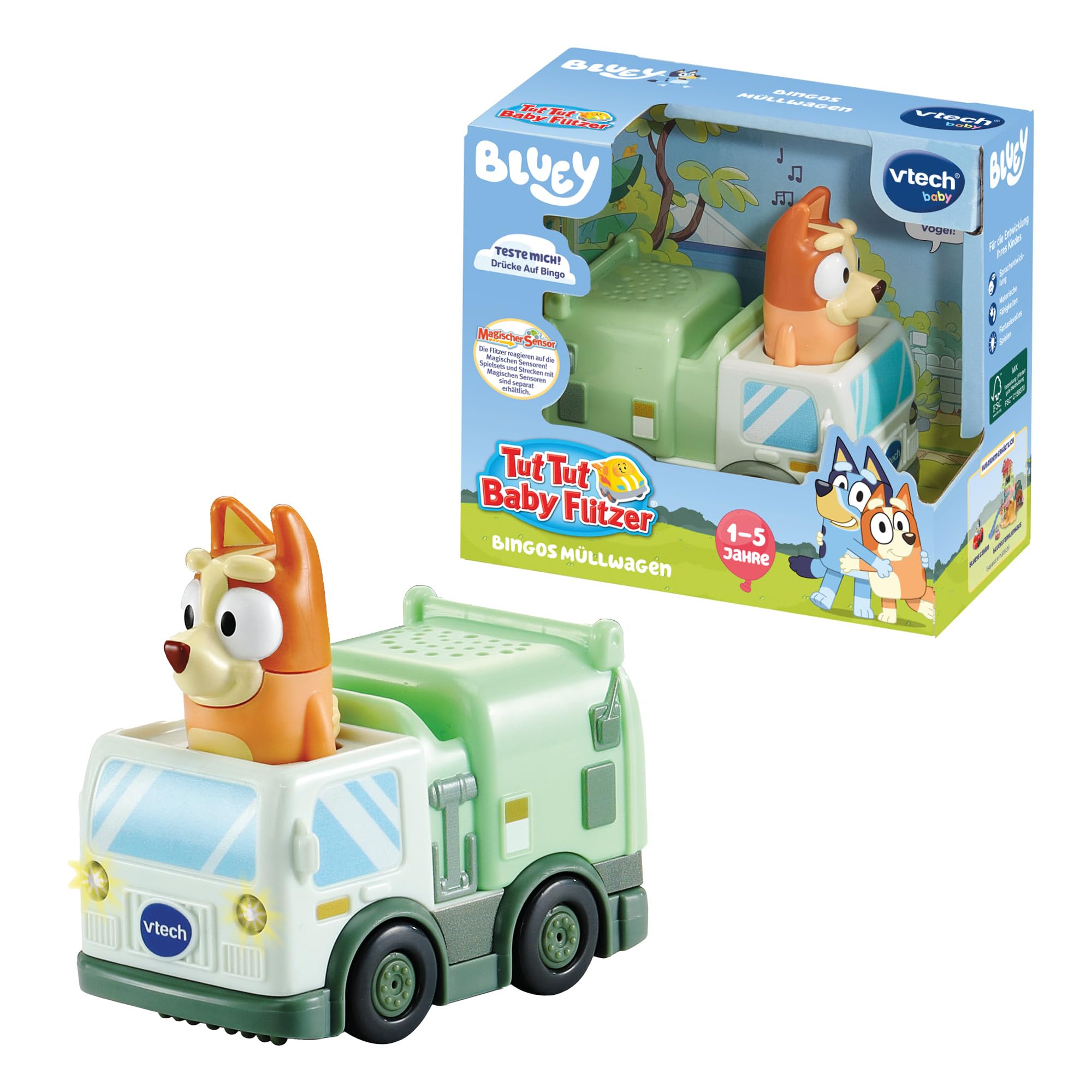Vtech TUT TUT Baby Speedster - Bingos Garbage Truck
