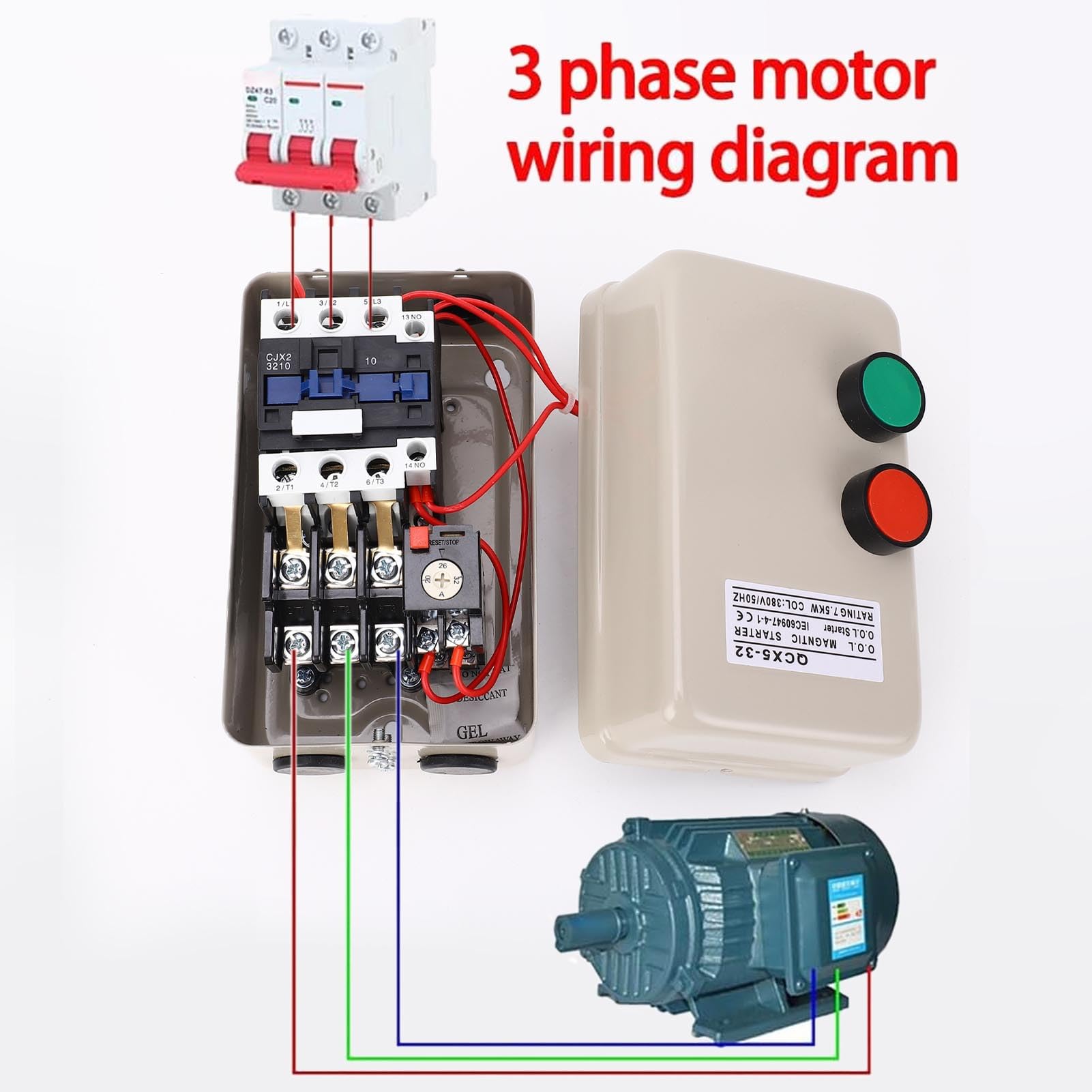 Schéma électrique Pour Démarrer Un Moteur Triphasé Avec Une Commande