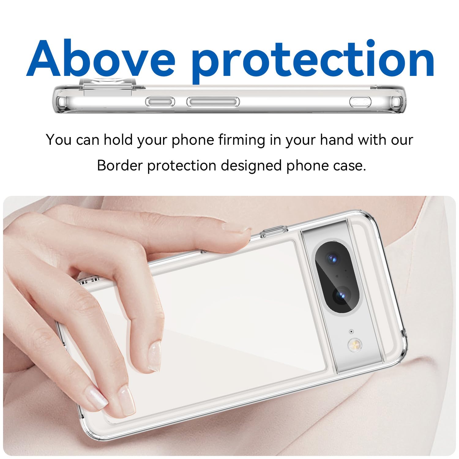 Handyhülle Für Google Pixel 8 – Klar, Transparent, Stoßfest & Rutschfest Aus TPU