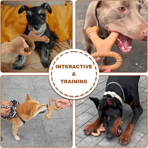 Miniatura 6 de Juguetes para perros para masticadores agresivos, juguetes para masticar para perros indestructibles, juguetes duraderos de larga duración, sabor a