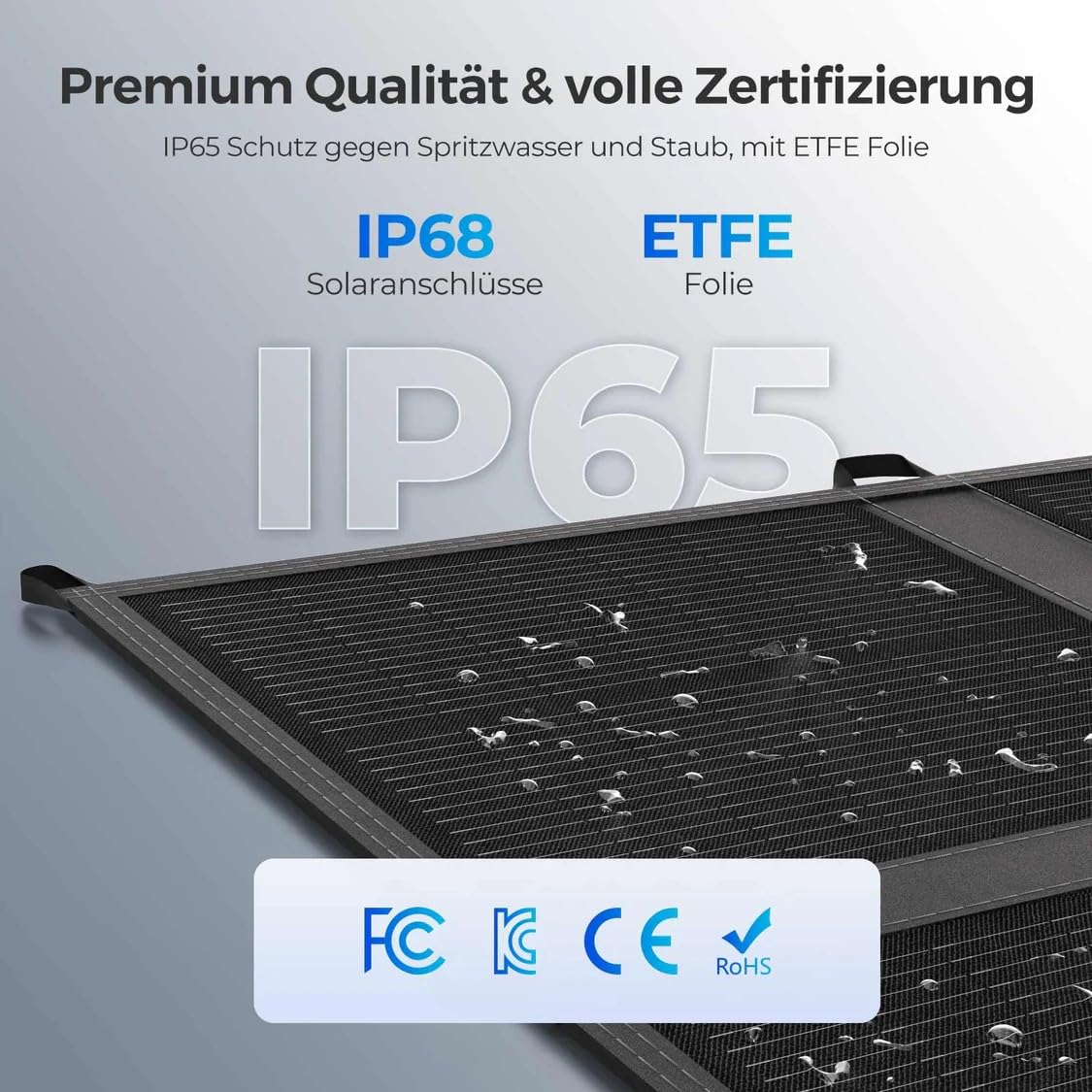 Renogy Faltbares Solarpanel 400W N-Typ 25% Wirkungsgrad IP65 Tragbar Solarmodul für Outdoor Wohnmobil Camping