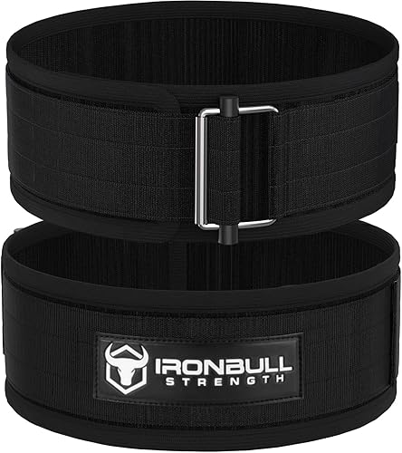 Cinturón de elevación para levantamiento de pesas, entrenamiento cruzado, levantamiento olímpico y culturismo | Soporte trasero de nailon acolchado