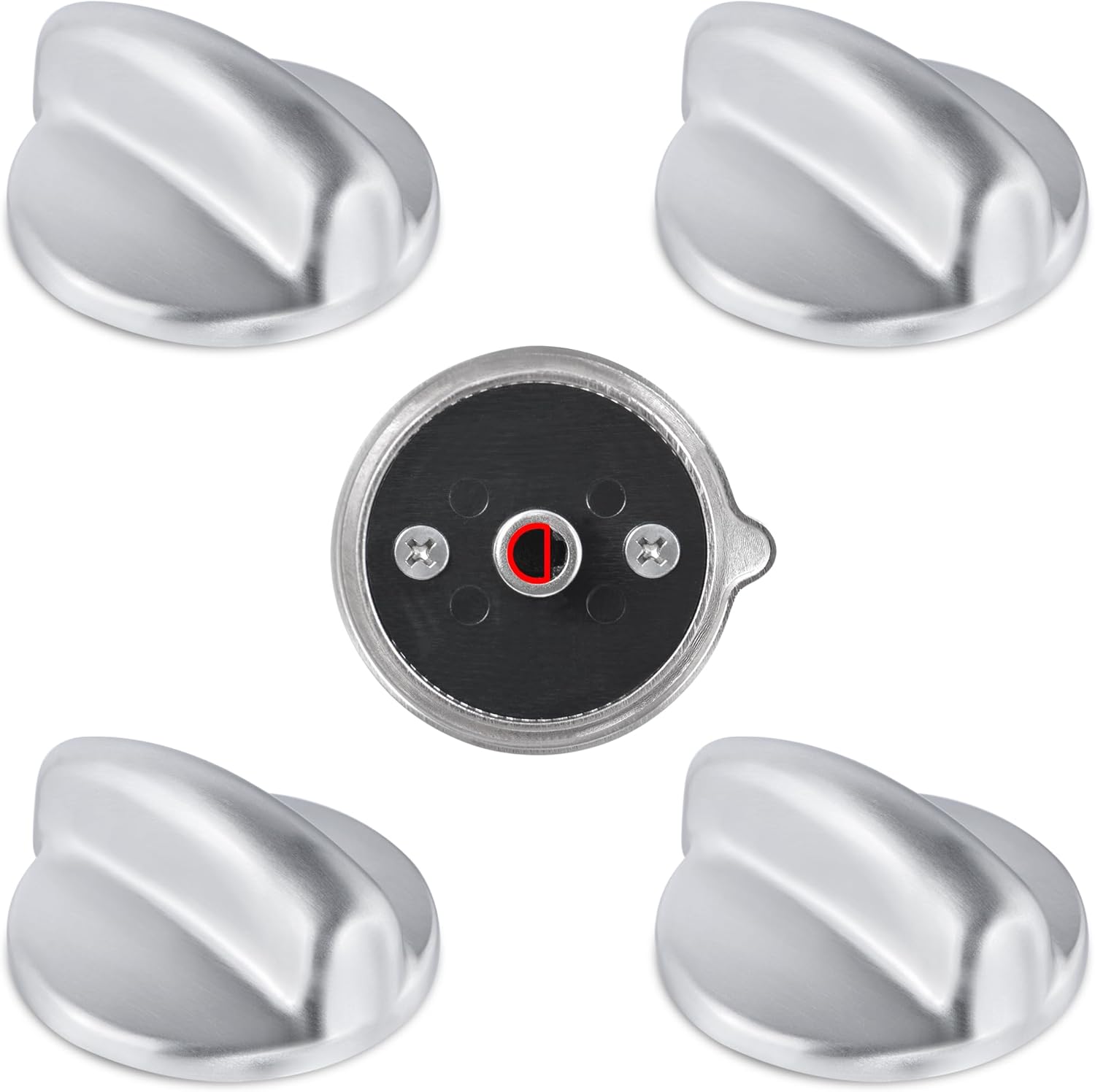 Upgrade WB03K10303 WB03K10208 Stove Knobs Replacements, Only Compatible with General Electric GE Gas Range/Oven/Stove Knobs (5 Pieces)