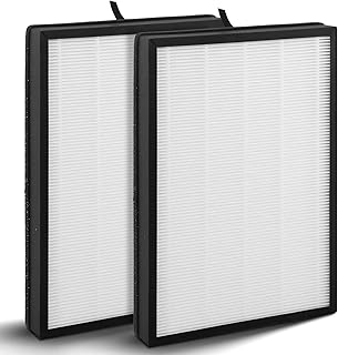 2-Pack FA-500 True HEPA Replacement Filter Compatible with Famree FA500 and Aiper KJ200 Purifier, 2-IN-1 Activated Carbon Filter + H13 True HEPA Filters