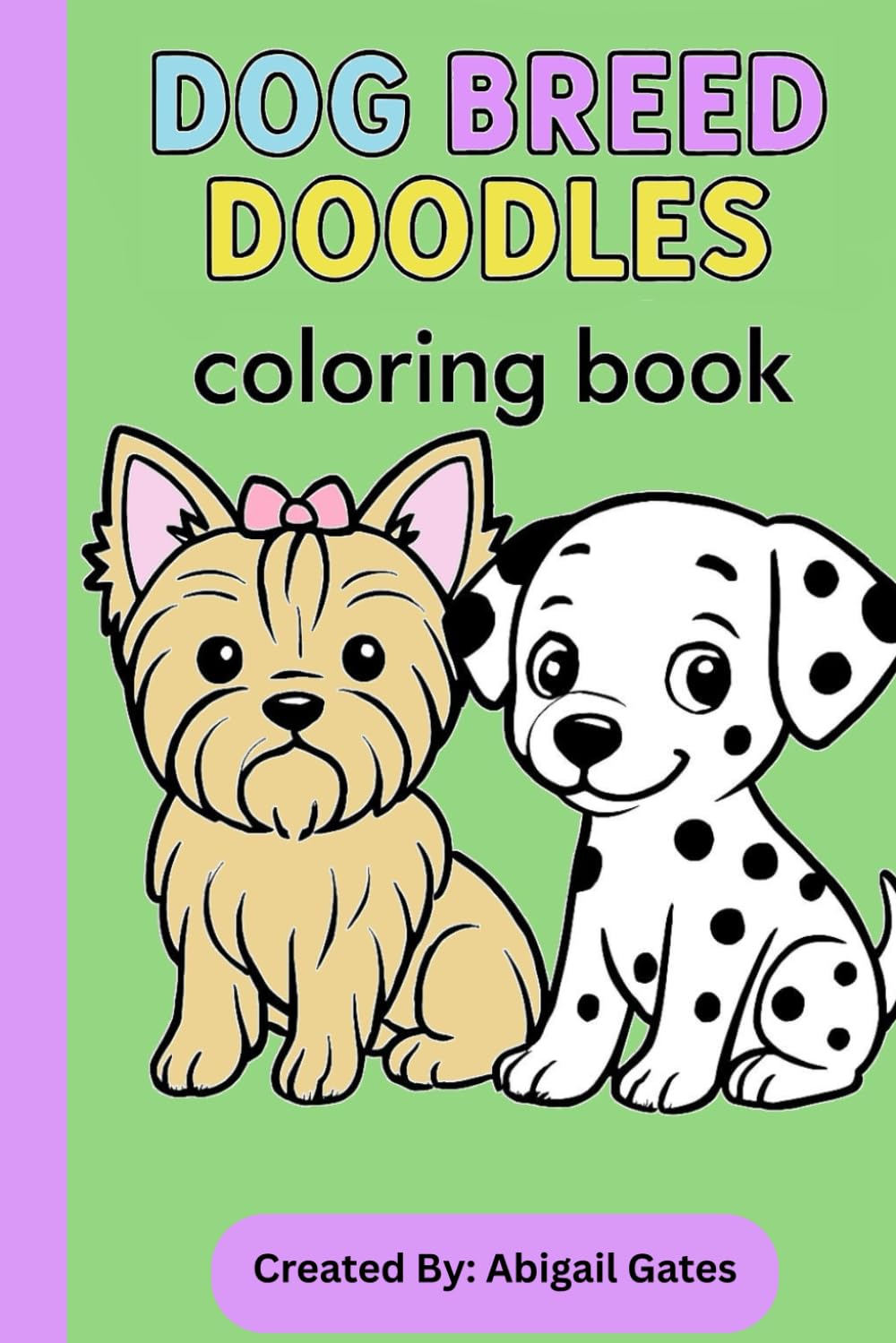 Dog Breeds Doodles Coloring Book