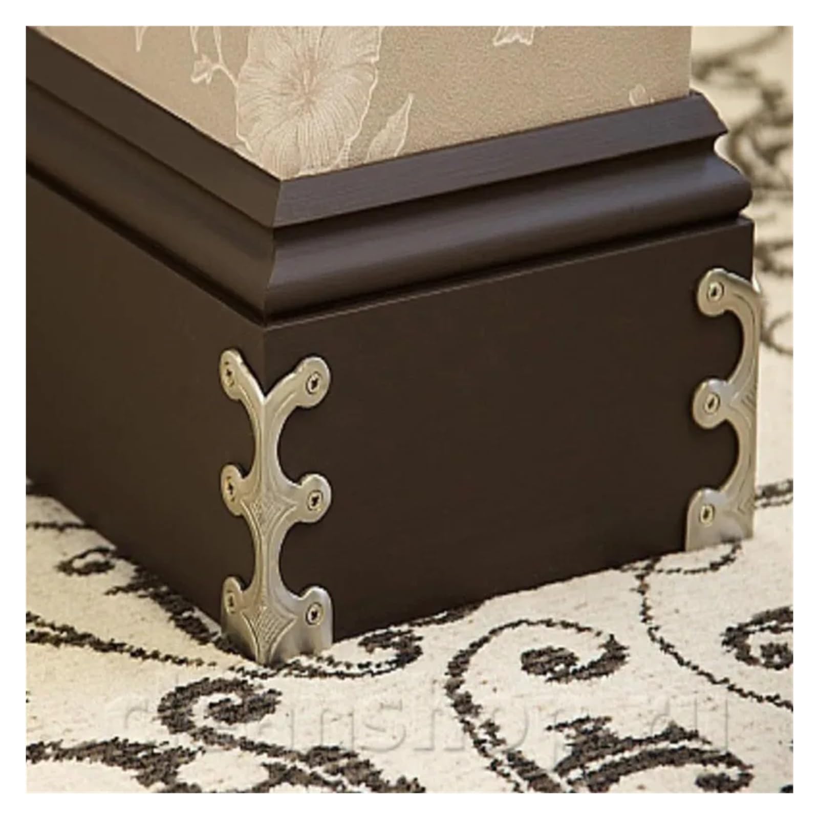 Paquete de 15 protectores esquinas metal for muebles y bordes zócalos