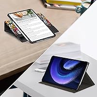 Vista 7 de Funda compatible con tablet Xiaomi Pad 6 de 11.0 pulgadas lanzada 2023 con soporte multiángulo para tableta Mi Pad 6 Pro giratoria ajustable
