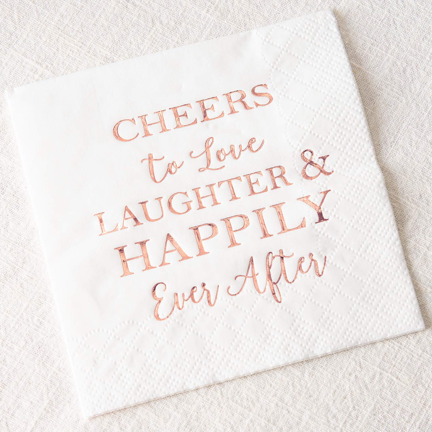 Rose Gold Bridal Shower Napkins - 100 Pack -6 Rose Gold Bridal Shower Napkins - 100 Pack -6