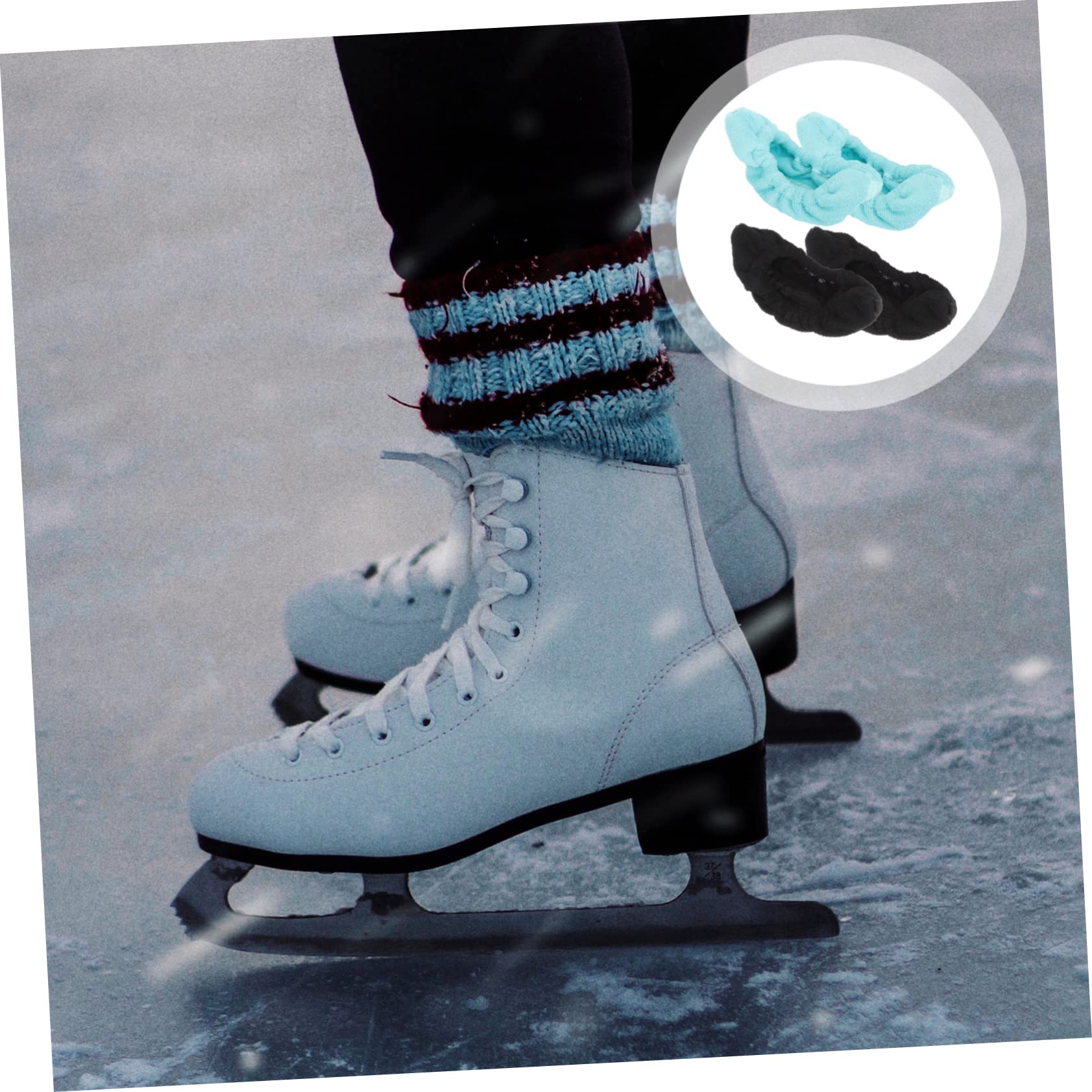BESPORTBLE Fundas para Patines Protecciones Skate Protectores De Cuchillas De Microfibra Empapadores para Patines Artísticos Pantalones De Skate Patinetas Cubiertas De Patines