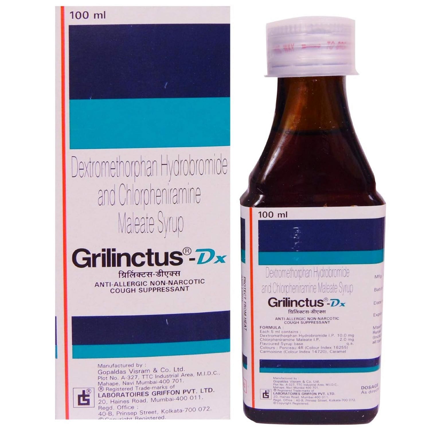 GrilinctusDX Bottle of 100 ml Syrup Amazon.in Health & Personal Care