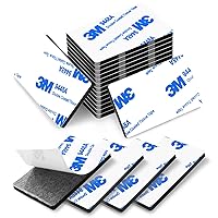 Vista 1 de Cintas adhesivas de doble cara, cinta adhesiva resistente para montaje, 48 piezas de 3 mm de espesor, cinta adhesiva de espuma precortada