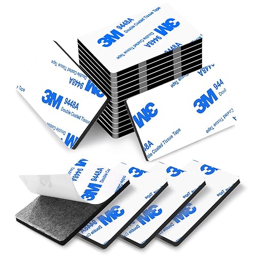 Cintas adhesivas de doble cara, cinta adhesiva resistente para montaje, 48 piezas de 3 mm de espesor, cinta adhesiva de espuma precortada,