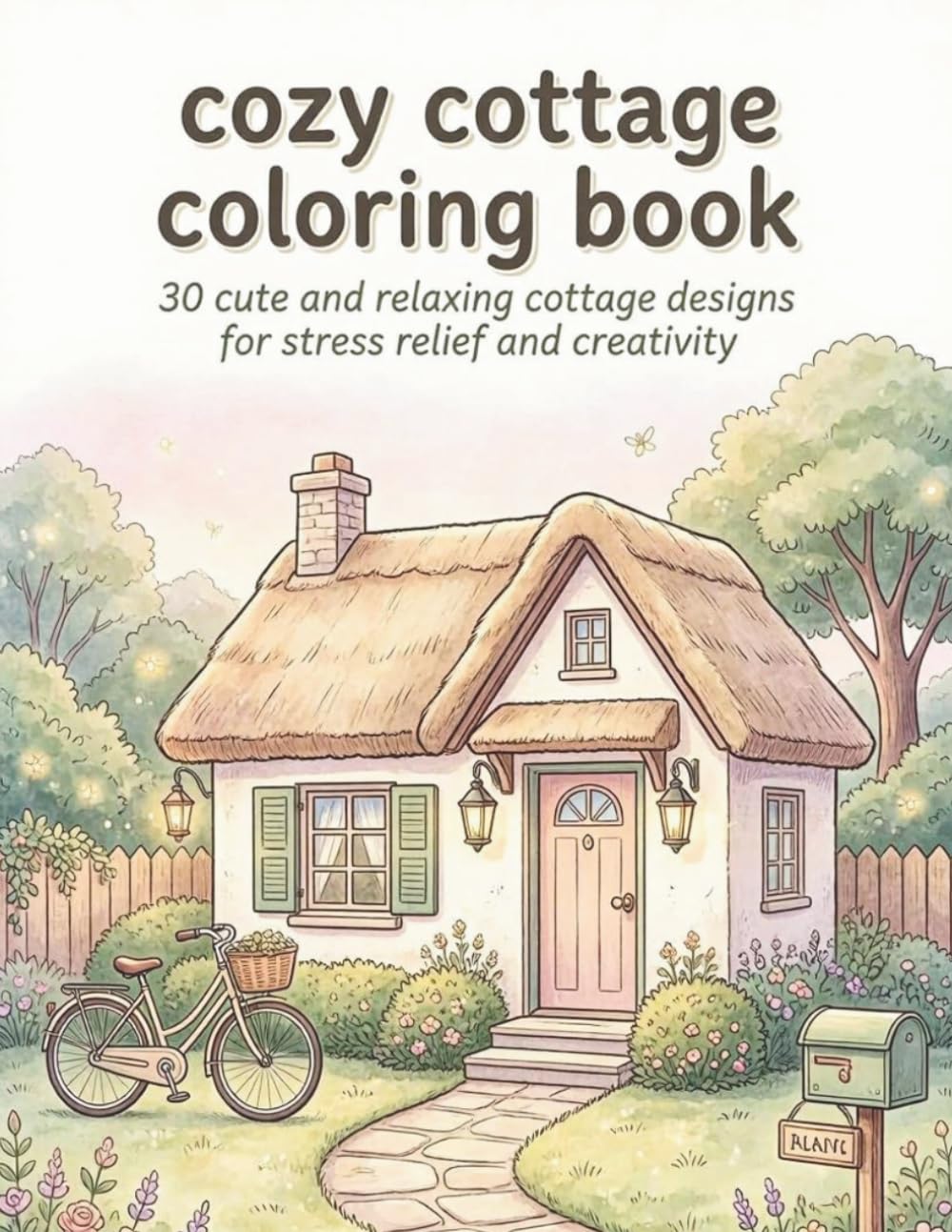 Cozy cottage coloring book