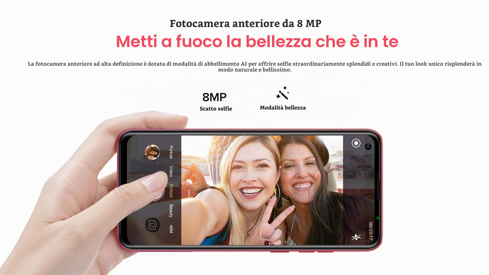 Ulefone Android 11 Smartphone Offerta, NOTE 11P 4G Cellulare, Helio P60 Octa-core 8GB+128GB, DUAL SIM+Dedicata SD Estensione 2TB, Fotocamera Quattro 48MP, Impronta Digitale,Schermo HD+ 6,55’’,Nero