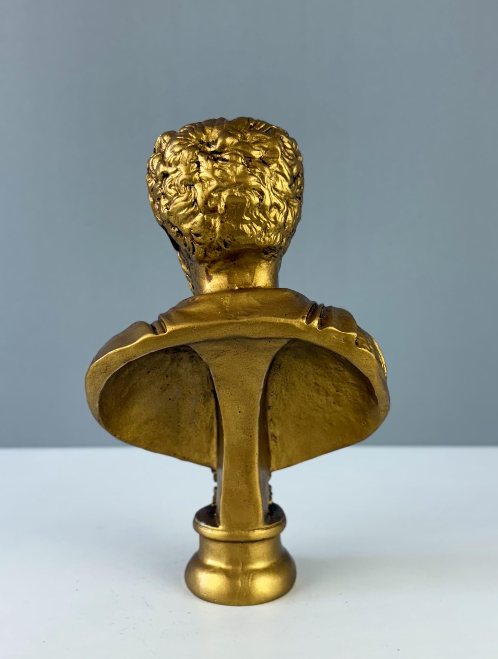 Statua del busto di Marco Aurelio, 18 cm, scultura imperatore romano, decorazione statua (oro)
