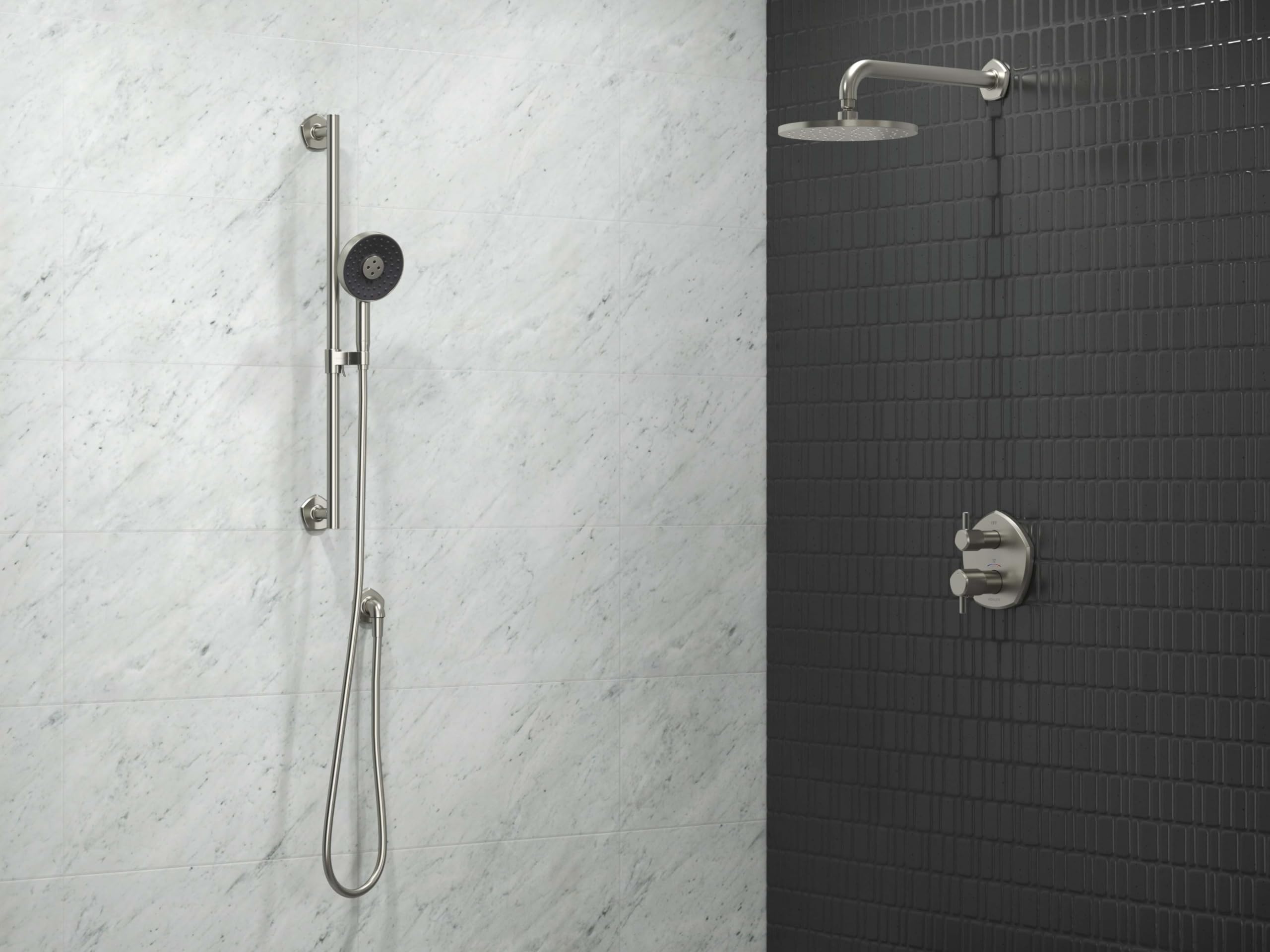 Kohler 27053-BL Ocasión Codo de suministro de montaje en pared, negro mate