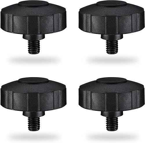 Miniatura 1 de Yescom Escala de patas niveladoras de aleación de acero para báscula de mesa de suelo, báscula de peso postal, paquete de 4