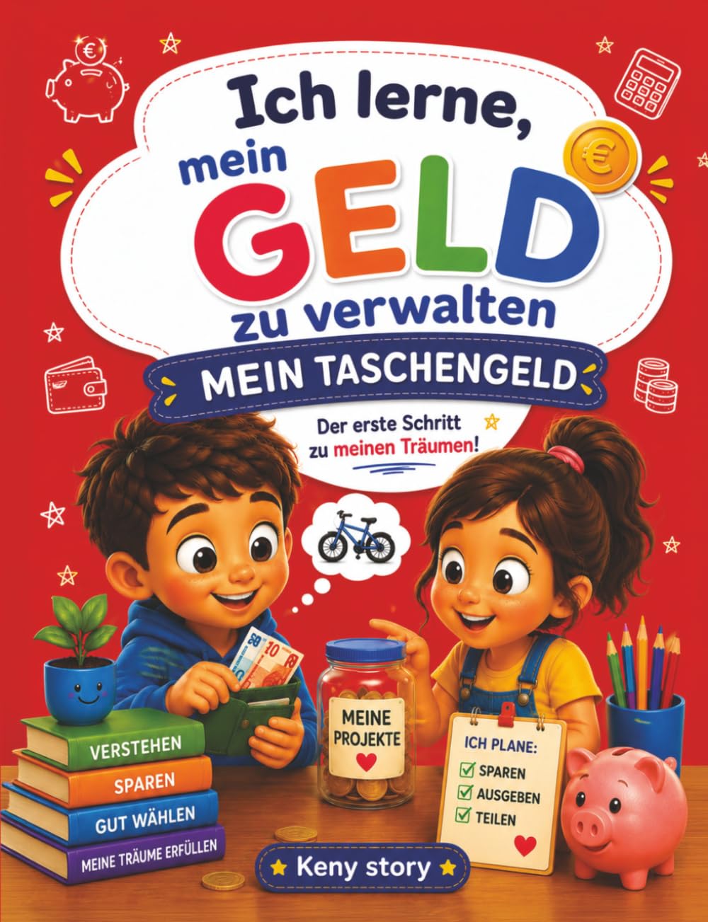 Mein Taschengeld: Die wahre Geschichte hinter dem Geheimnis: Taschengeld verstehen, sparen lernen, Geld verwalten, Verantwortung entwickeln, kluge ... entdecken, Quiz und Ausmalbilder für Kinder