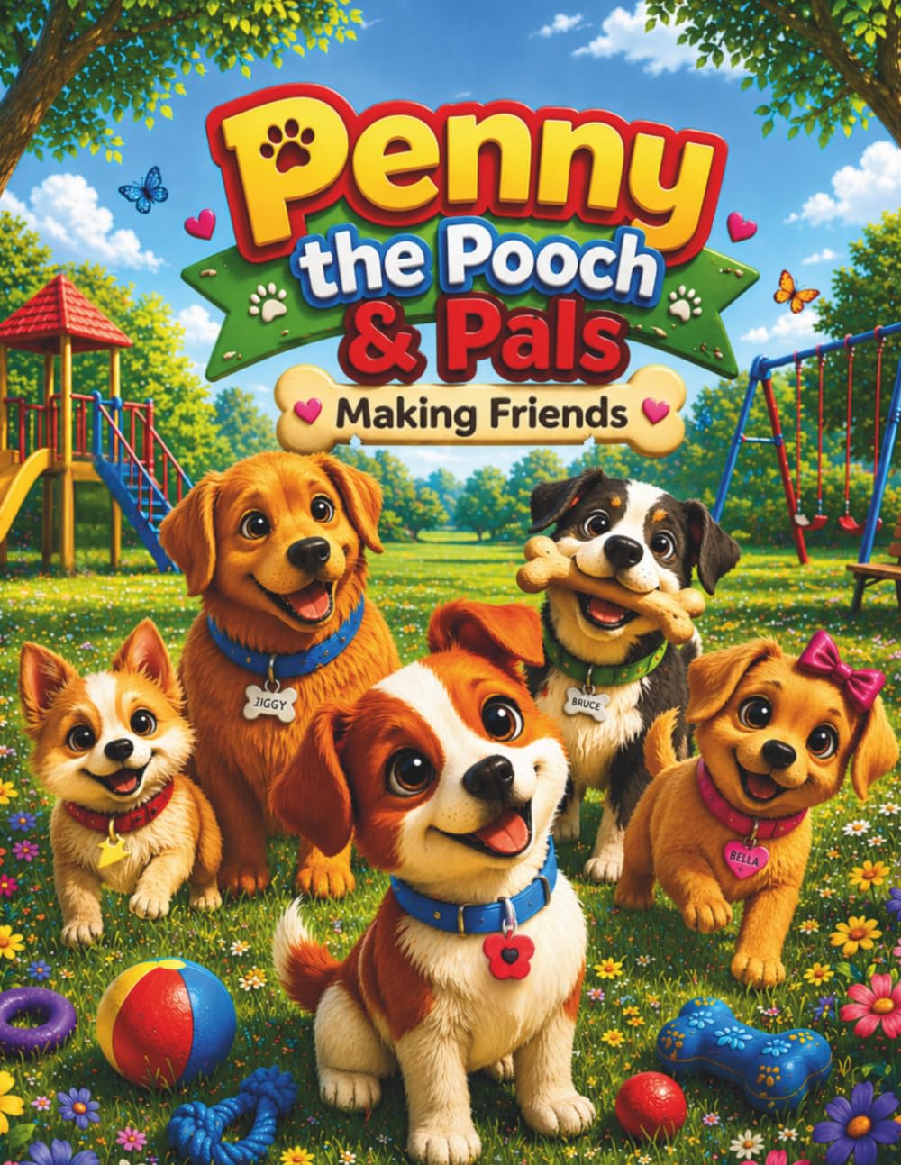 Penny the Pooch and Pals.: Making friends.