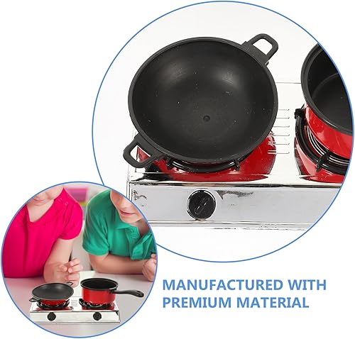 Miniatura 4 de 1 juego de utensilios de cocina y cocina de regalo y chef eléctrico, incluye juego divertido de cosplay, utensilios de cocina, sartenes de cocina de