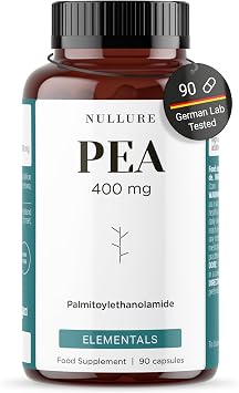 Palmitoylethanolamide Pea Supplement | Nullure | 400mg | Pure Pea| 90 caps.