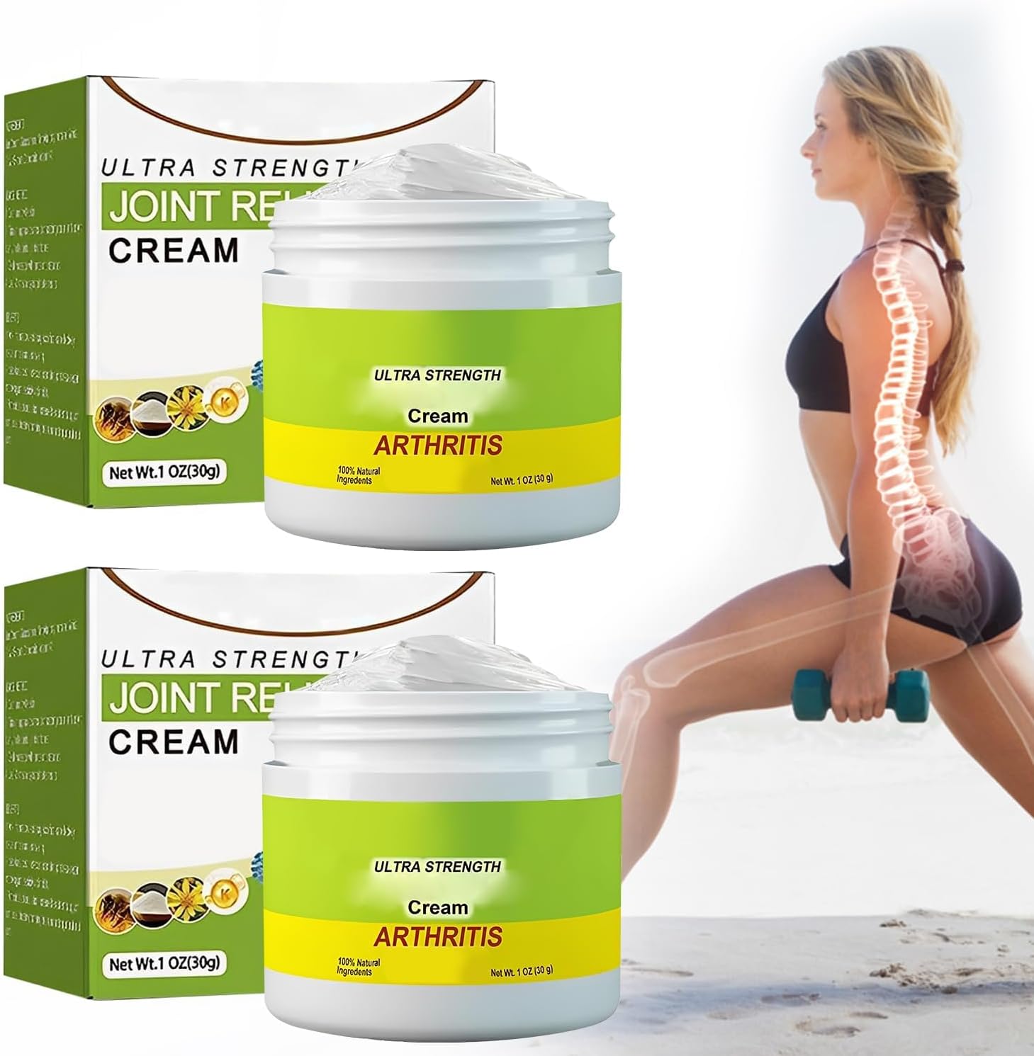 2pcs Bee Venom Joint and Bone Cream, Bee Venom Cream,Bee Venom Joint Bone Cream, Provides for Back,Neck,Hands,Feet