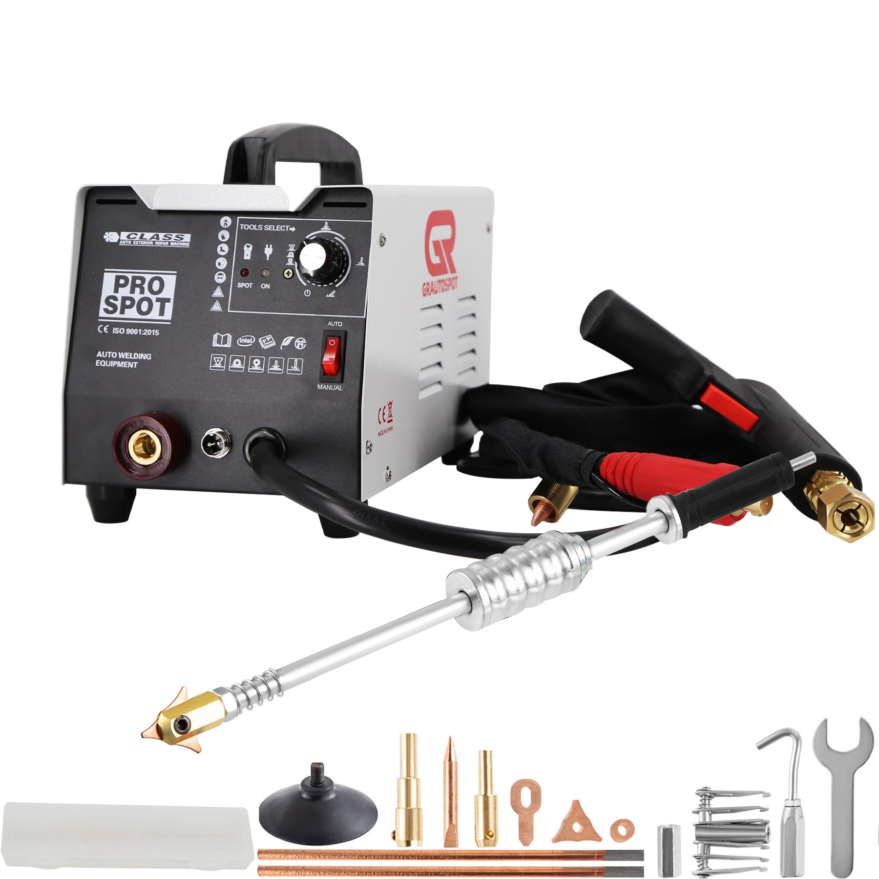 PRO PLUS 110V Spot Welder Dent Puller?1.8KW Panel Spot Welder Puller?5 Models Spot Welding Machine for Car Body Dent Repair (Small PRO PLUS)