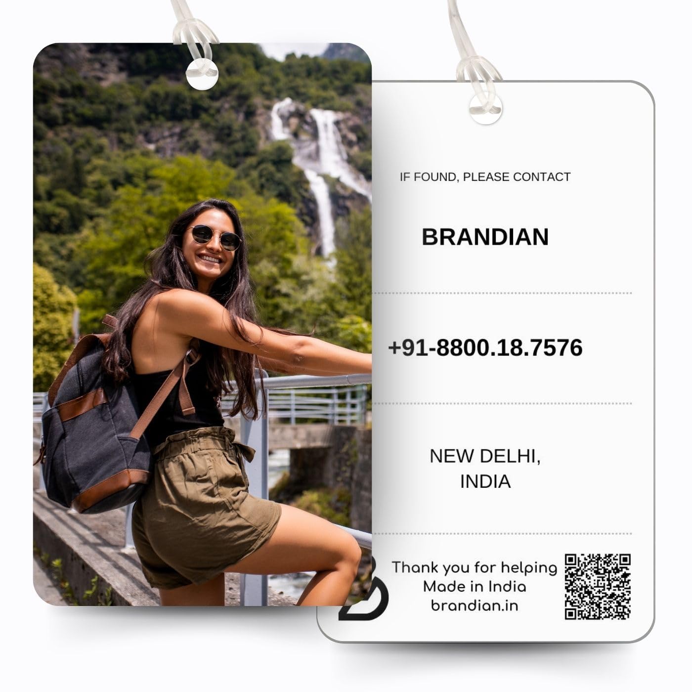 Brandian Custom Celebration Bag Tags Personalized Luggage Tags with Silicone Strap for Travel Gifts and Special Occasions Baggage Tags with Silicone Band (Multicolour)-image-8