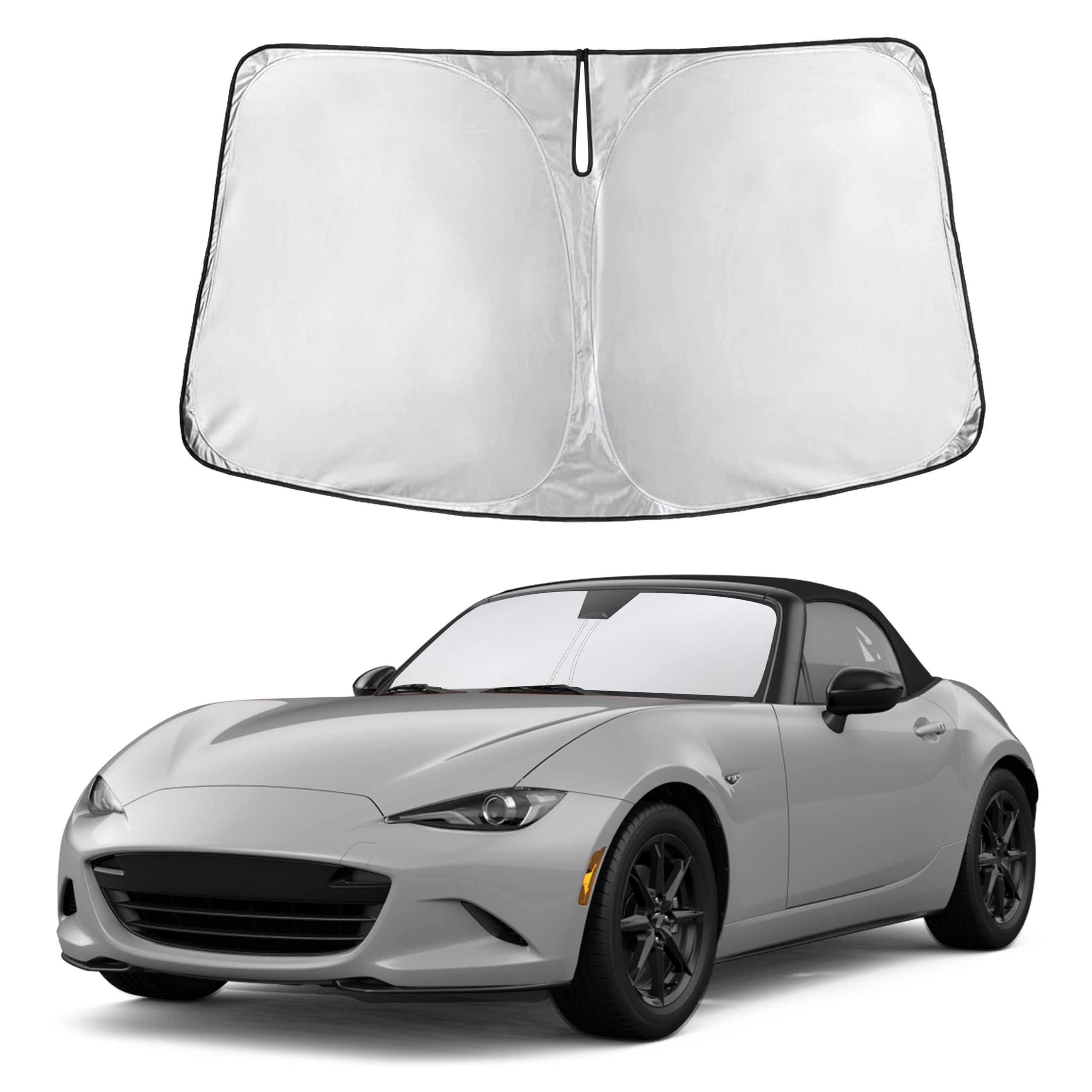 Autovir Windshields Sun Shade Fit for 2016-2023 2024 2025 Mazda Mx-5 Miata