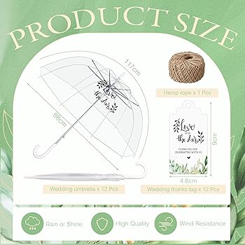 Parapluie Transparent KLOVA - Protection Vent Et Pluie 90cm événements