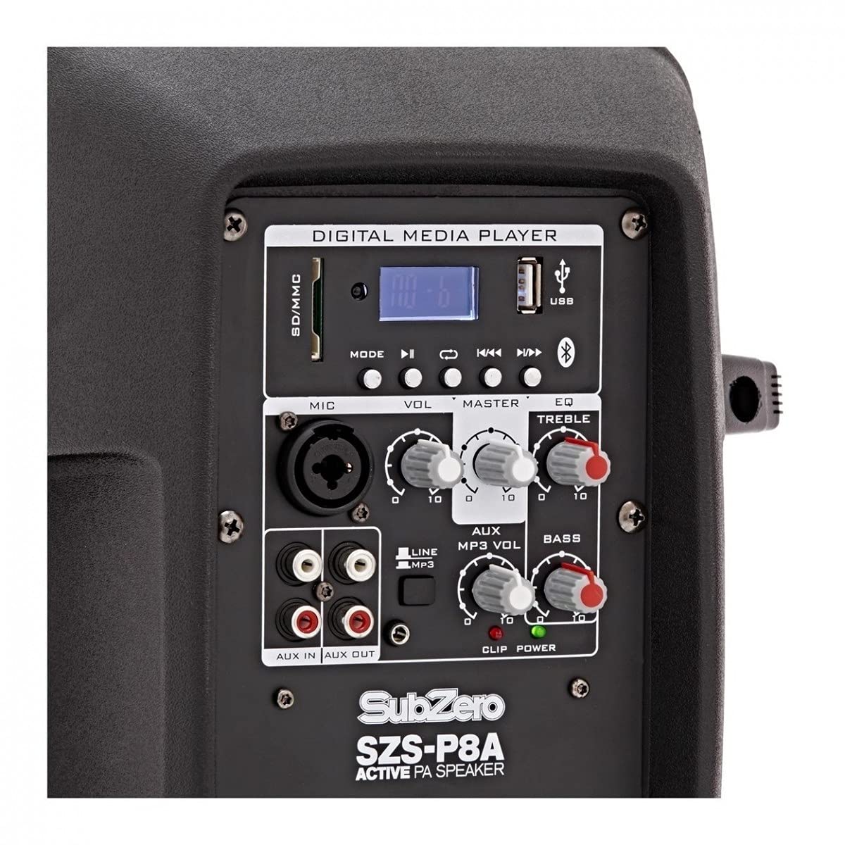 Sistema PA Completo Vocal - Altavoz Activo 8 Pulgadas con Micrófono, Soporte y Cable