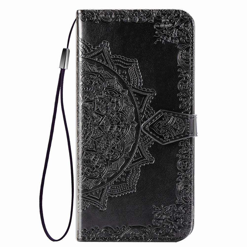 Custodia Portafoglio In Pelle Per OPPO Reno 8 Pro – Mandala Viola Con Slot E Magnete - 2