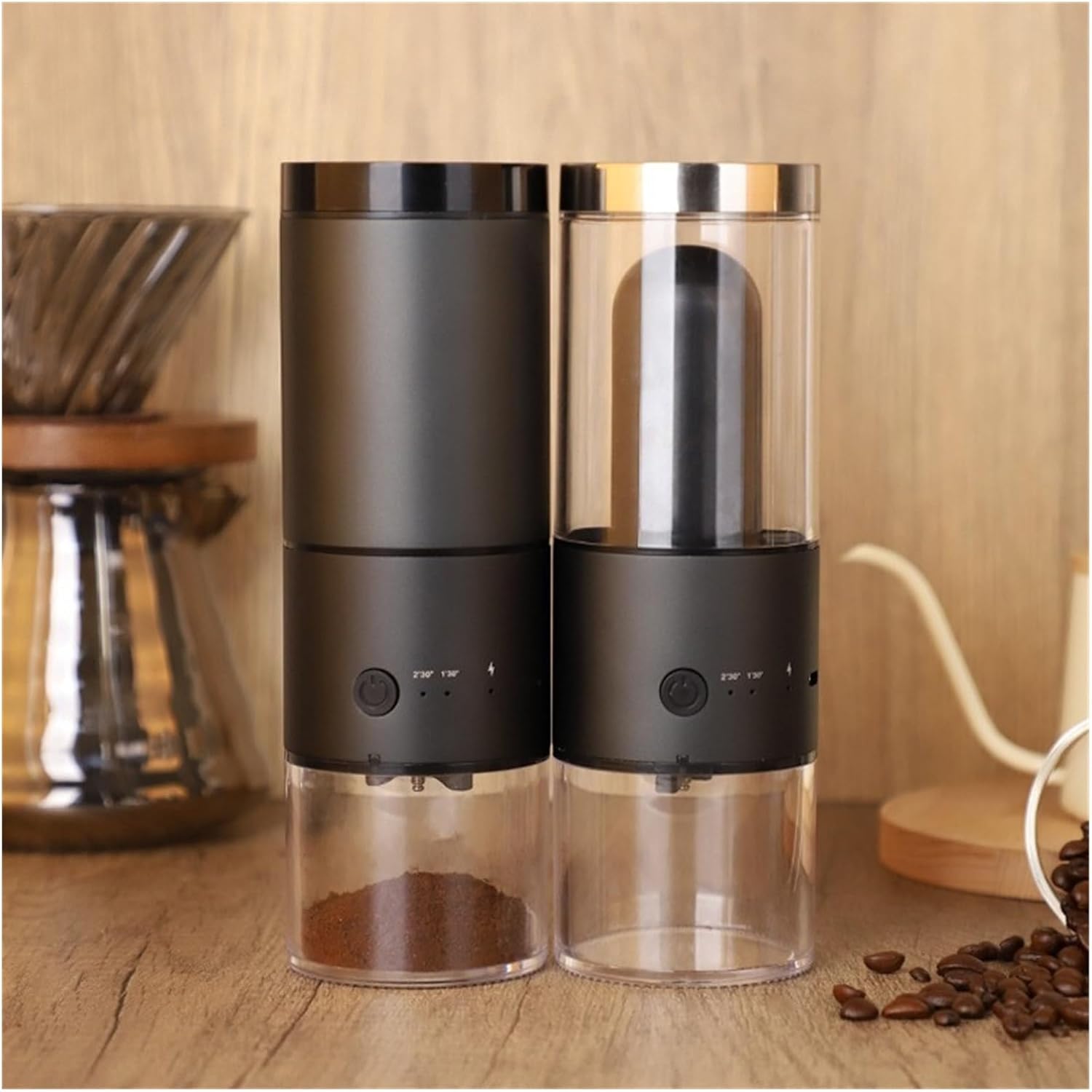 Portable Coffee Machine, 3Pcs Home Portable Electric Bean Grinding Machine Coffee Maker USB Rechargeable Coffee Grinder Electric Coffee Grinder,for Outdoor Travel Picnic(ECG03 portable)