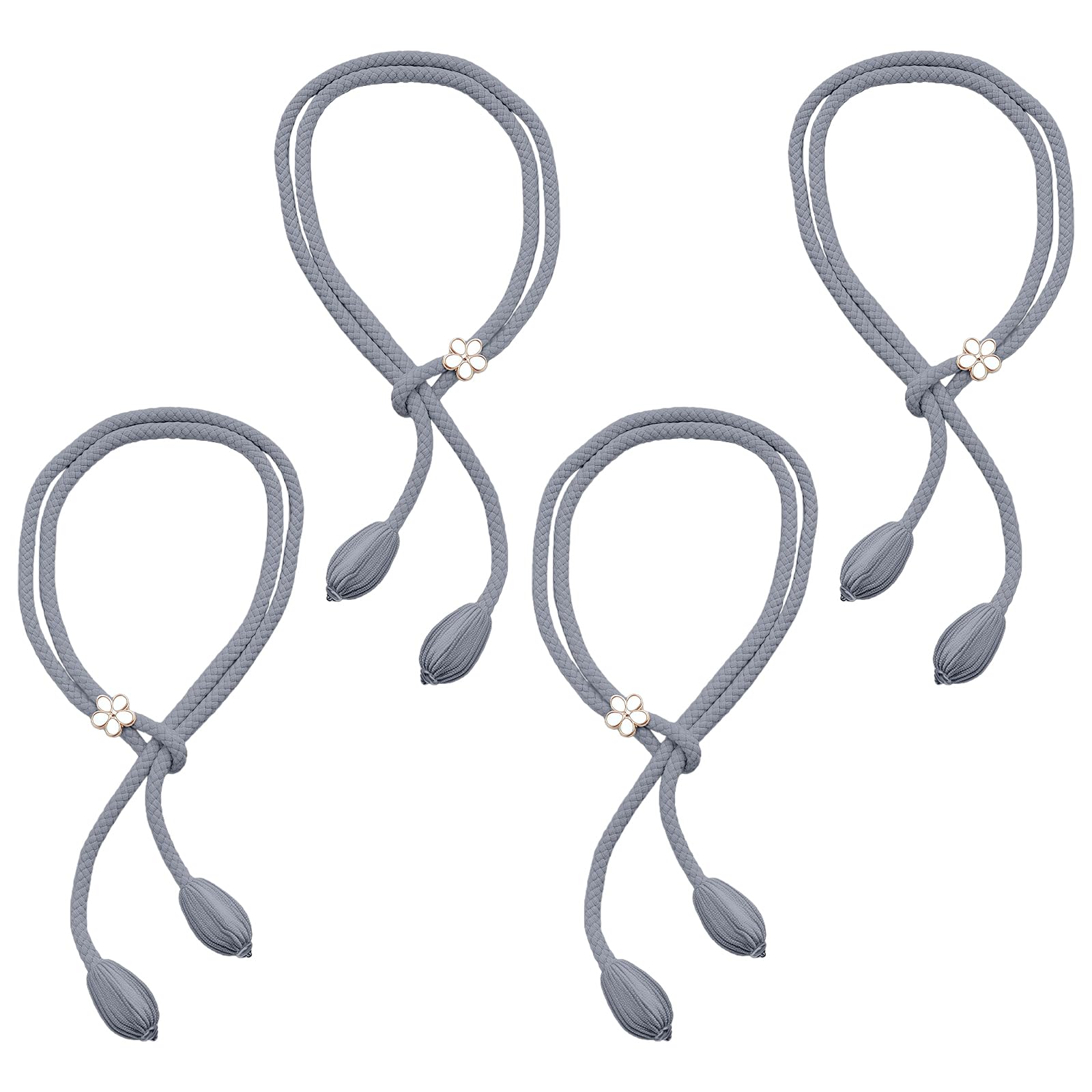 Xjdzineq Curtain Tiebacks Decorative Holdbacks Retro Flower Curtains Buckles Rope Drapery Holdbacks Home Decors Tiebacks
