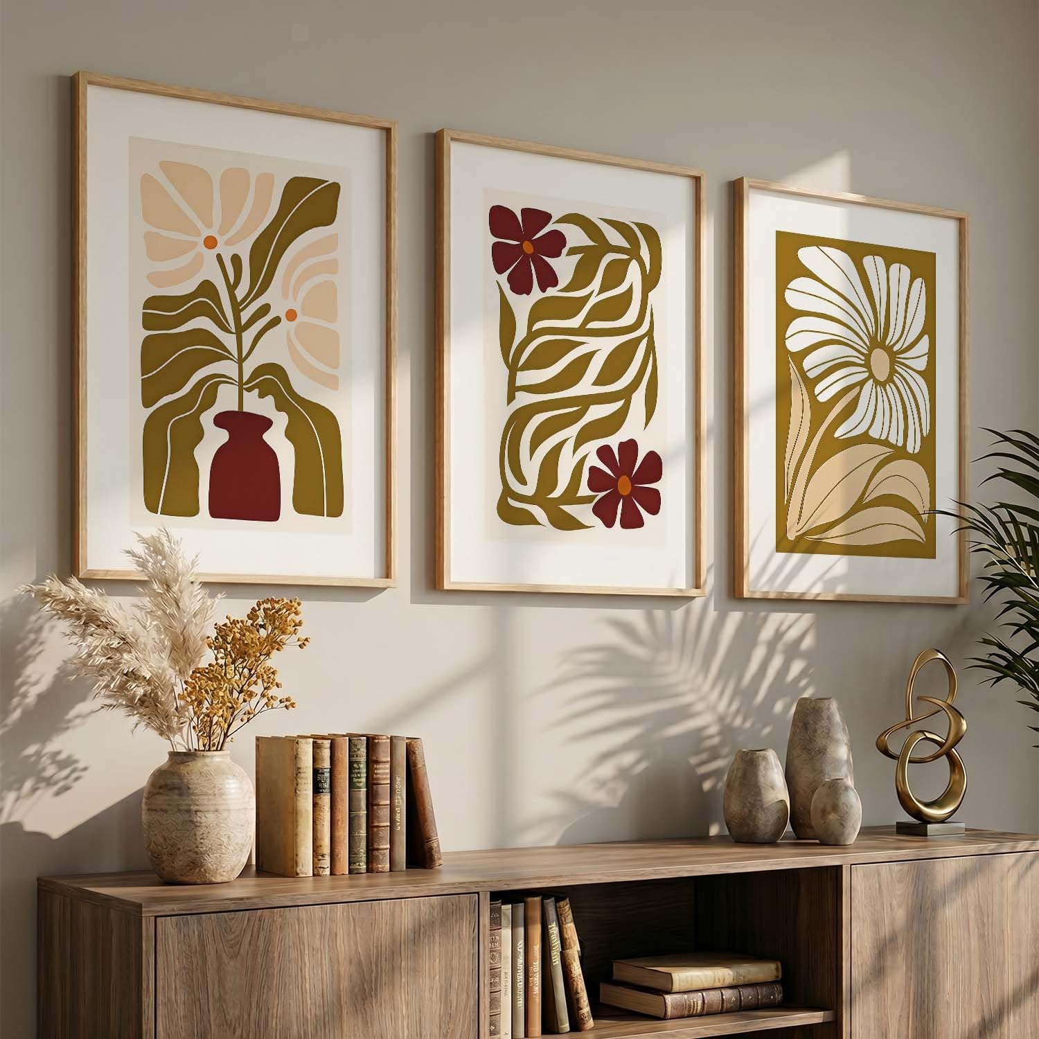 Minimalist Boho Wall Art - Set of 3 Prints -12 Minimalist Boho Wall Art - Set of 3 Prints -12