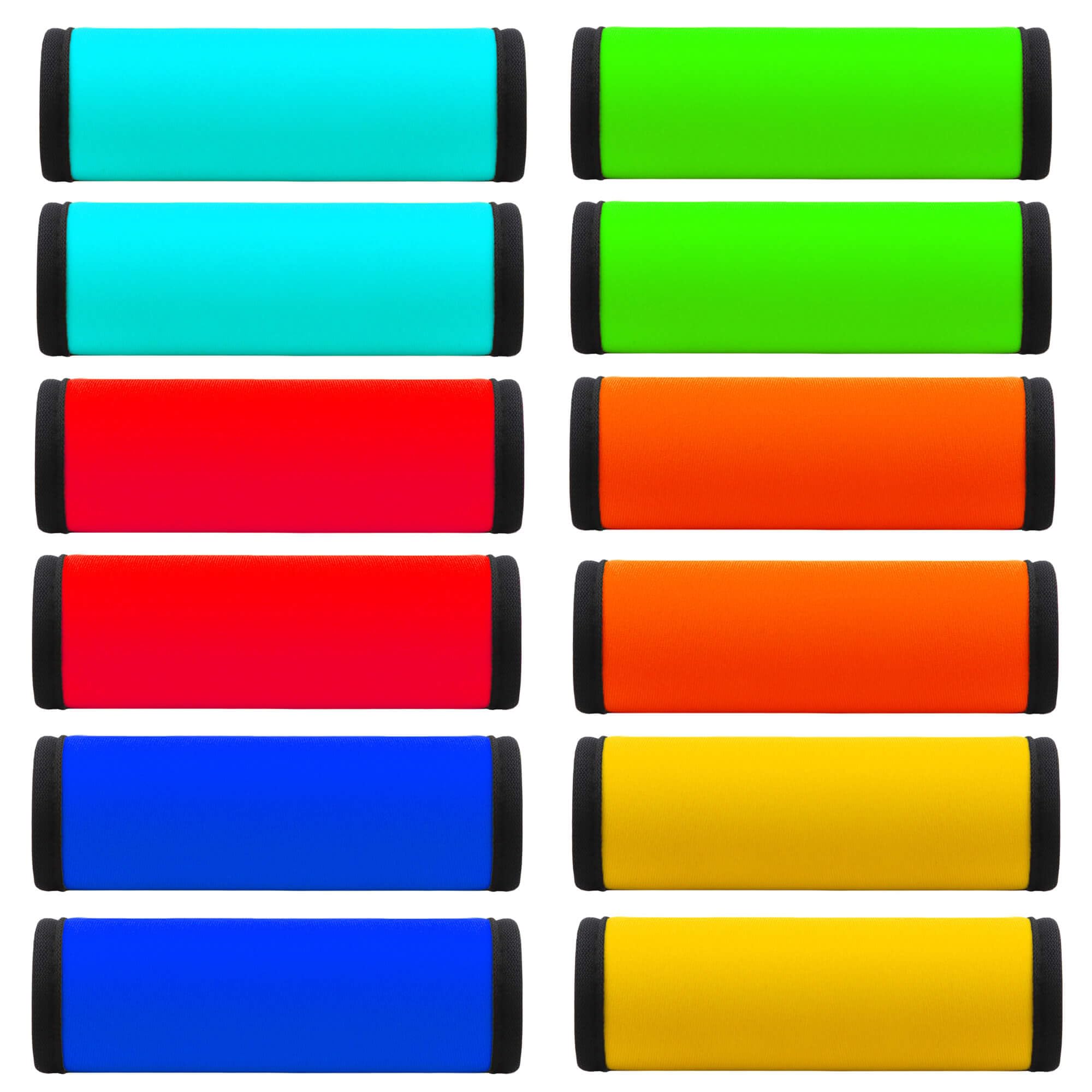 GOWRAPS Luggage Handle Wrap 12 Pack-Bulk Luggage Handle Wraps For Suitcases Neoprene Handle Wraps/Cover/Grips For Carry on/Bag/Car Travel Accessories For Luggage (Mixed 4.0)